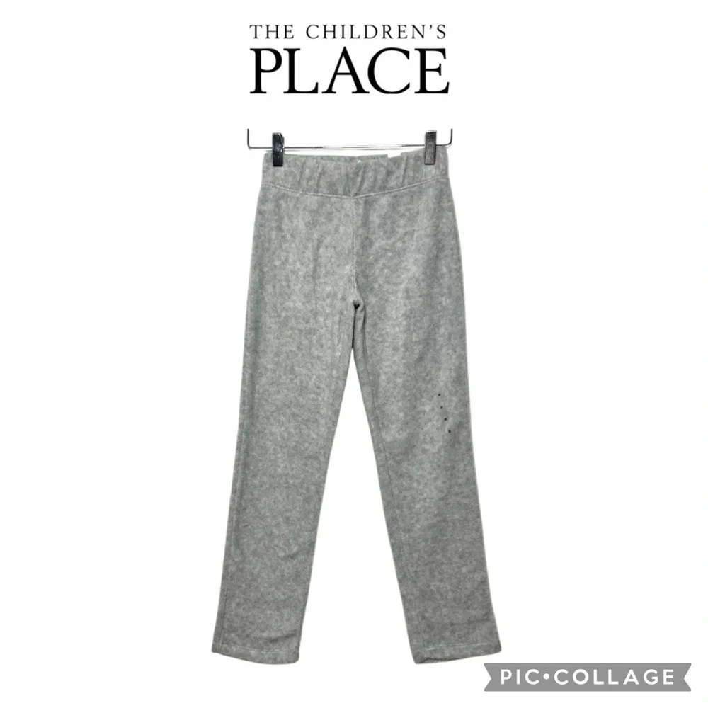 The Children Place gray fleece lounge sweatpants size M 7/8 NWT